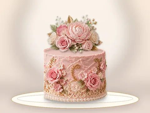 Preview the Apricot Silk · Keepsake full cake