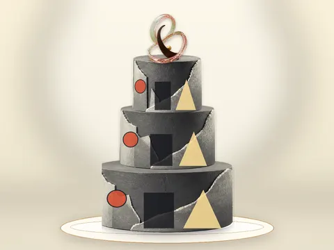 Preview the Bauhaus Balance · Collage full cake