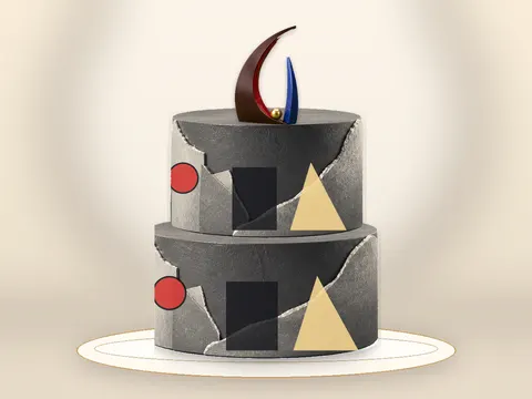 Preview the Bauhaus Balance · Gallery full cake