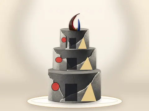 Preview the Bauhaus Balance · Prism full cake