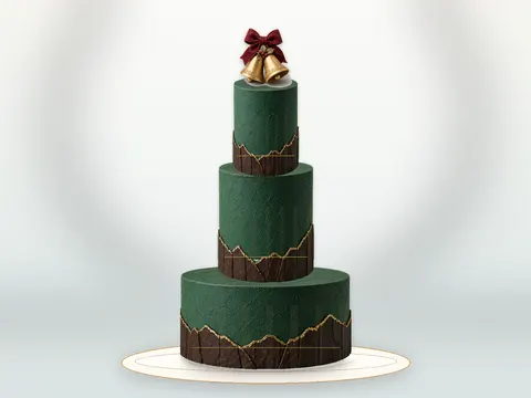 Preview the Bells & Velvet full cake