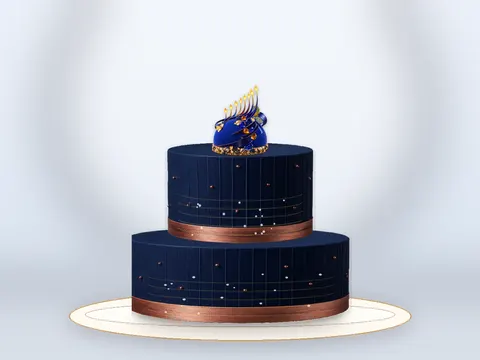 Preview the Blue Hour Glow full cake