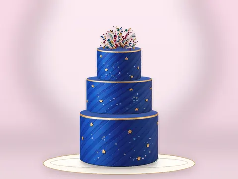 Preview the Bubblegum Party · Party full cake