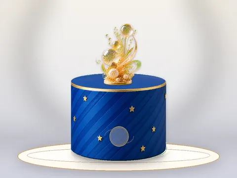 Preview the Champagne Orbit full cake