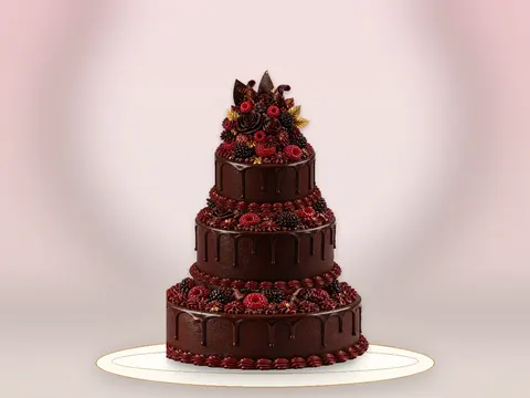 Preview the Midnight Chocolate · Garden full cake