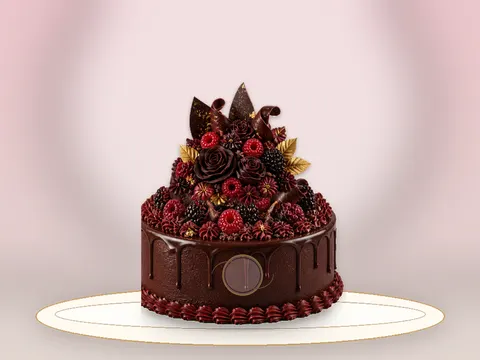 Preview the Midnight Chocolate · Keepsake full cake