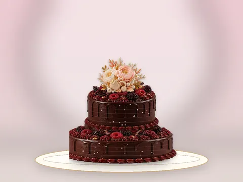 Preview the Midnight Chocolate · Lustre full cake
