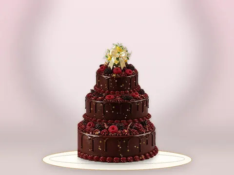 Preview the Chocolate Macaron · Party full cake