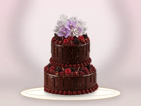 Preview the Chocolate Macaron · Playful full cake
