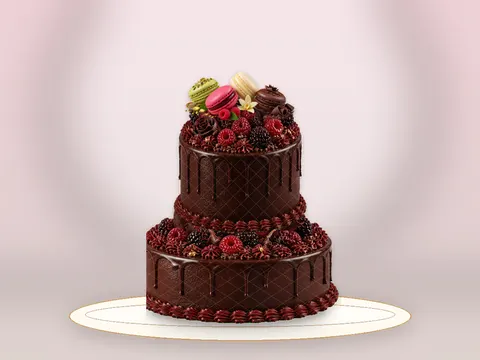 Preview the Chocolate Macaron · Sparkle full cake