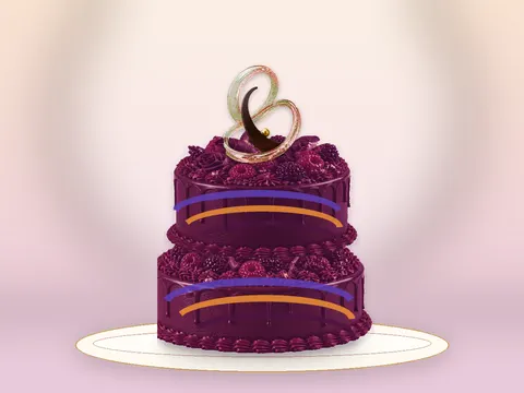 Preview the Chromatic Gesture · Gallery full cake