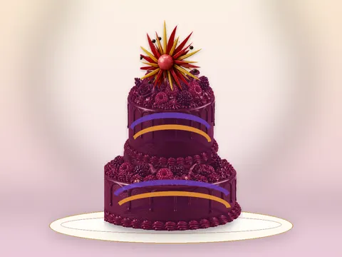 Preview the Chromatic Gesture · Kinetic full cake