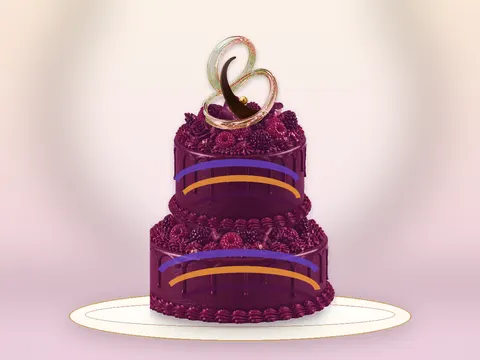 Preview the Chromatic Gesture · Offset full cake
