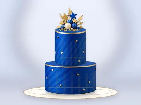 Preview the Cobalt Victory · Modern full cake