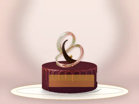 Preview the Color Field · Orbit full cake