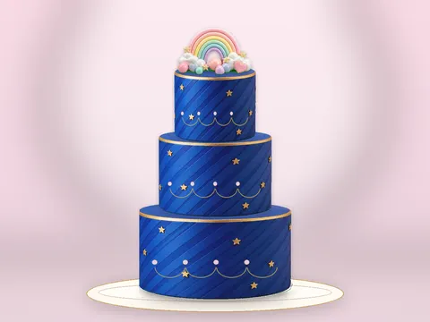 Preview the Confetti Pop · Grand full cake