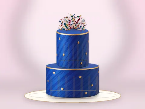 Preview the Confetti Pop · Super full cake
