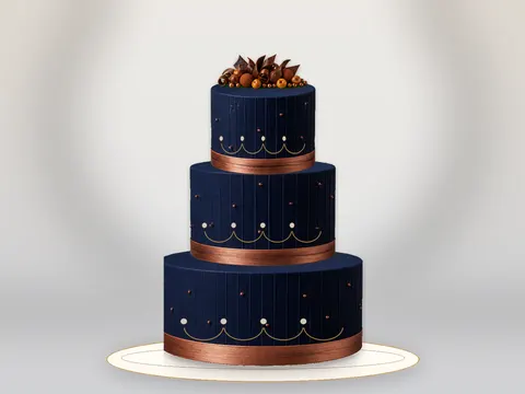 Preview the Copper Tuxedo · Grand full cake