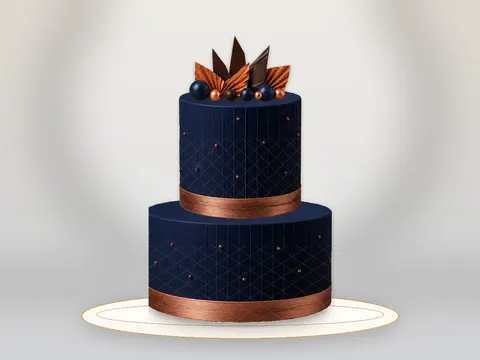 Preview the Copper Tuxedo · Workshop full cake