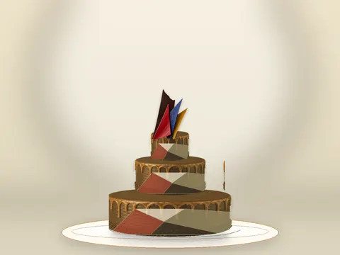 Preview the Cubist Salon · Collage full cake