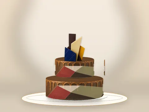 Preview the Cubist Salon · Gallery full cake