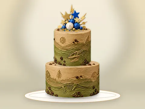 Preview the Dinosaur Adventure · Sparkle full cake