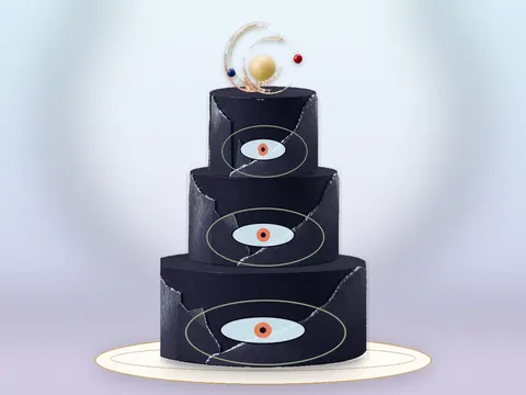 Preview the Dreamscape Orbit · Collage full cake