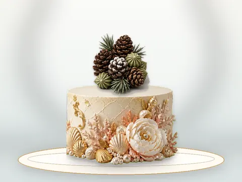 Preview the Evergreen Pinecone full cake