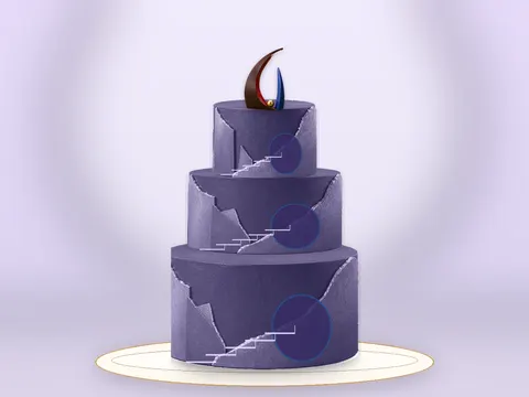 Preview the Floating Room · Prism full cake