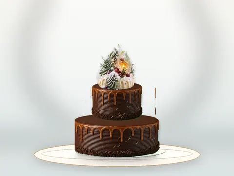 Preview the Frosted Ribbon full cake