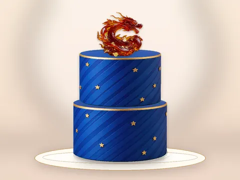 Preview the Golden Dragon full cake