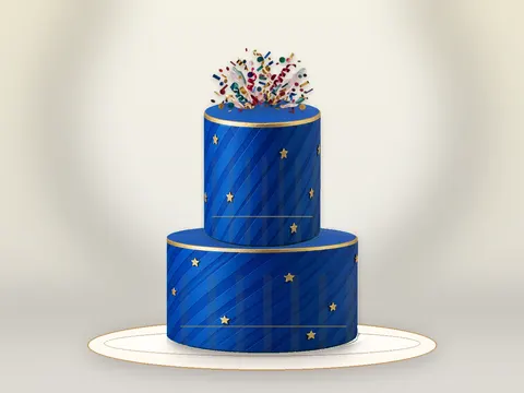 Preview the Golden Goal · Modern full cake