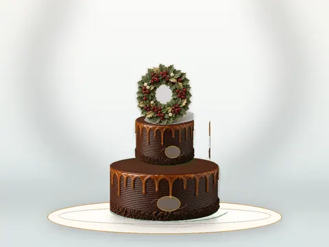Preview the Holly at the Door full cake