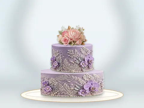 Preview the Blue Hydrangea · Lustre full cake