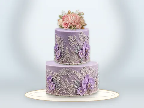 Preview the Blue Hydrangea · Maison full cake