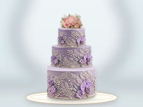 Preview the Blue Hydrangea · Soirée full cake