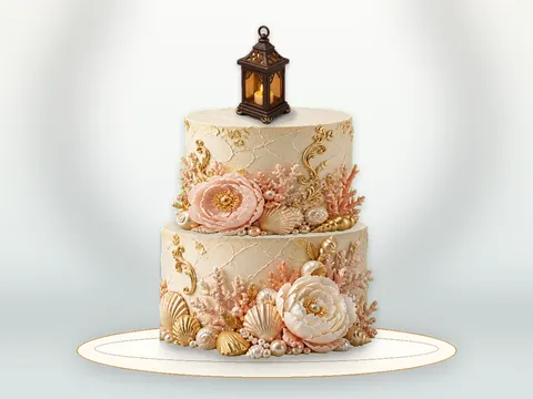 Preview the Lantern in the Snow full cake