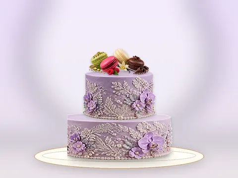 Preview the Lavender Grace · Lustre full cake
