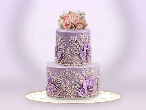 Preview the Lavender Grace · Maison full cake