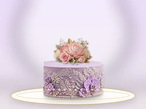 Preview the Lavender Grace · Petite full cake
