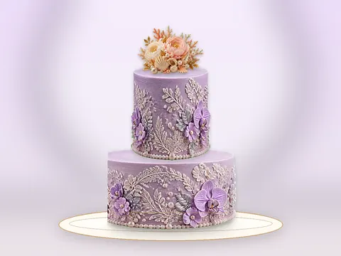Preview the Lavender Grace · Velvet full cake