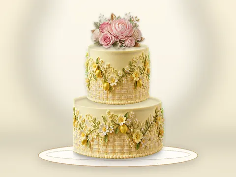 Preview the Lemon Garden · Atelier full cake