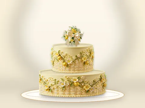 Preview the Lemon Garden · Lustre full cake