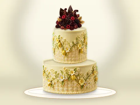 Preview the Lemon Garden · Maison full cake