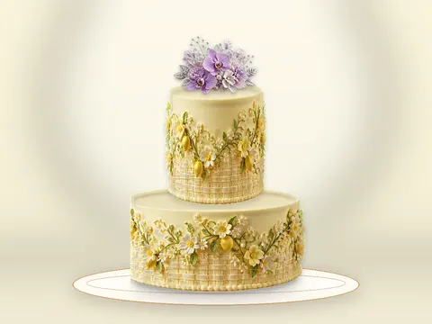 Preview the Lemon Garden · Velvet full cake