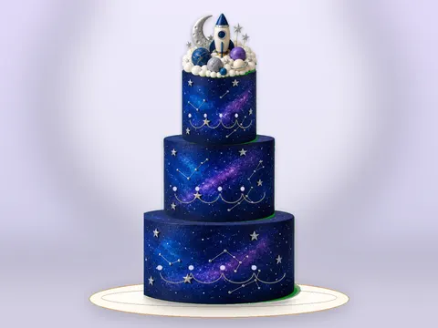 Preview the Lunar Mission · Grand full cake