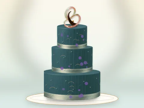 Preview the Memphis Muse · Collage full cake