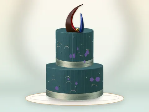 Preview the Memphis Muse · Kinetic full cake