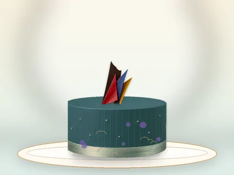 Preview the Memphis Muse · Monolith full cake