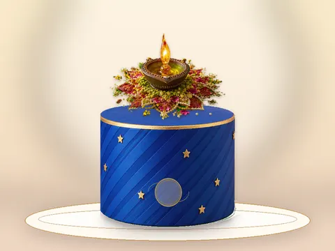 Preview the Midnight Sparkle full cake